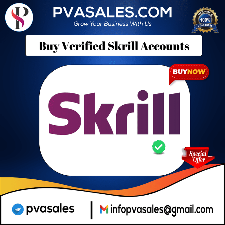Buy Verified Skrill Accounts - 100% safe &amp; secure accounts