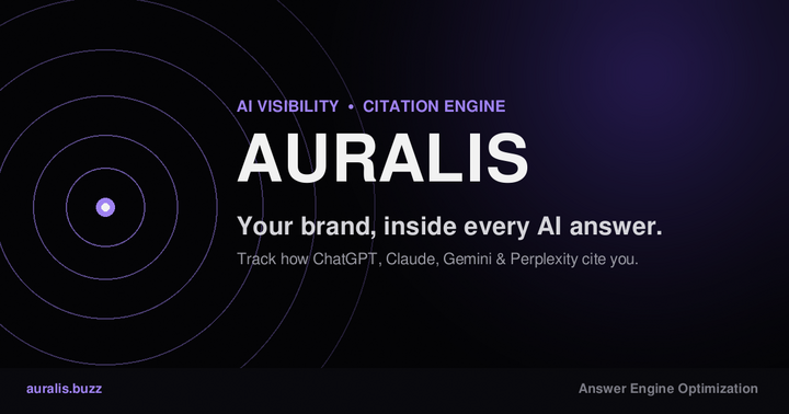 AURALIS | AI Visibility Tracking &amp; AEO Platform