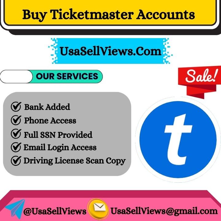 Buy Ticketmaster Accounts - USA Sell Views