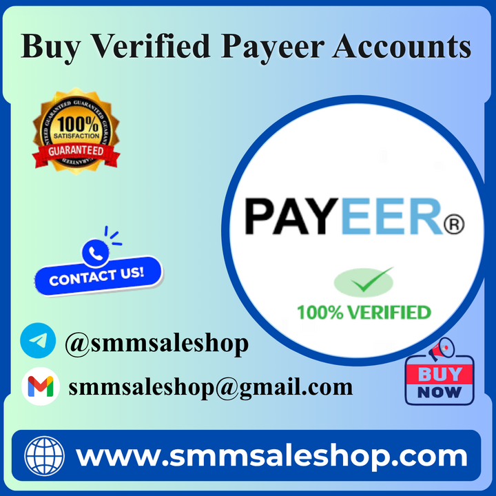 Buy Verified Payeer Accounts - SMM Sale Shop