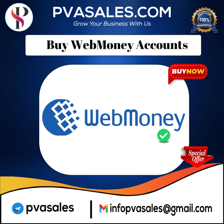 Buy WebMoney Accounts - 100% Durable &amp; safe Accounts