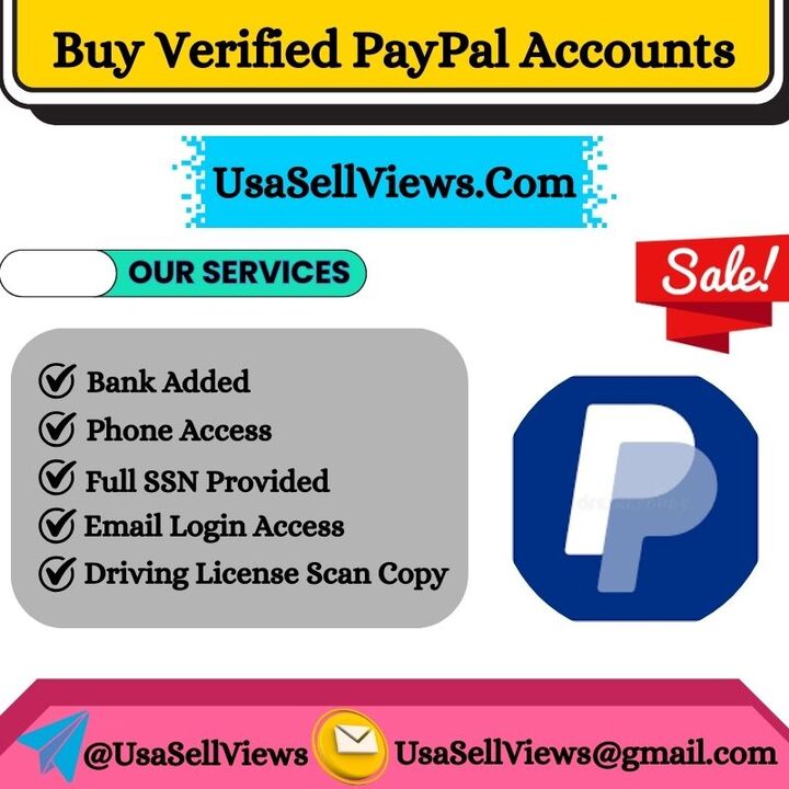 Buy Verified PayPal Accounts - USA Sell Views