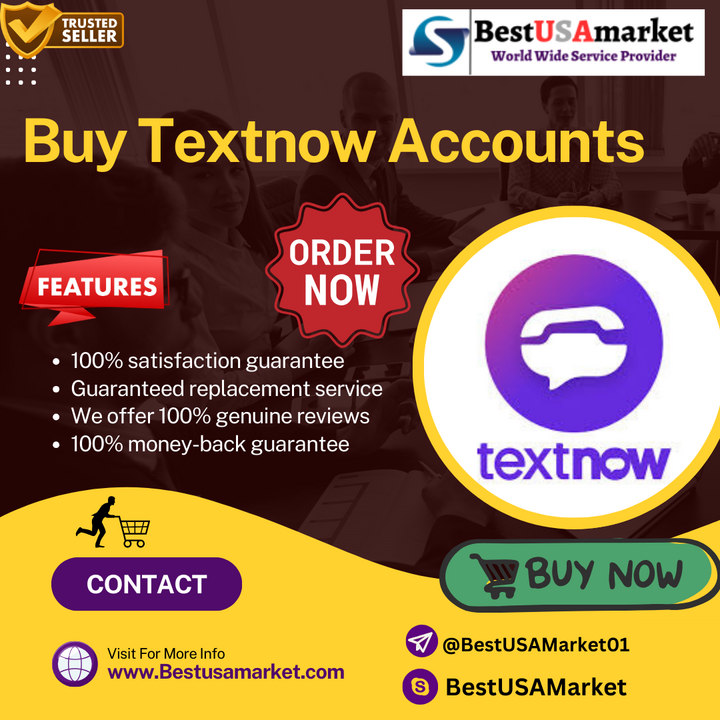 Buy Textnow Accounts - 100% Safe Service In USA,